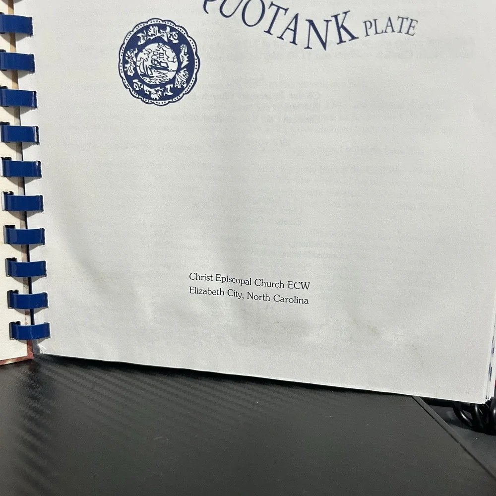 The Pasquotank Plate Coastal Carolina Cuisine Cookbook NC Spiral Bound